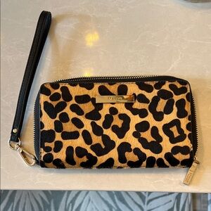 Dune London Calf hair and leather Wristlet new without box/tags